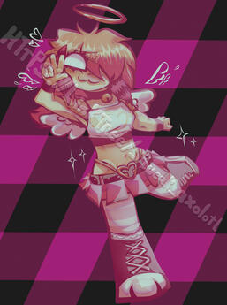 Full-body, Patterned background, Full rendering = 45 usd !
