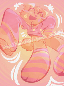 A piece i did for myself!! Full-body, full rendering [another technicality], patterned background = 45 usd !